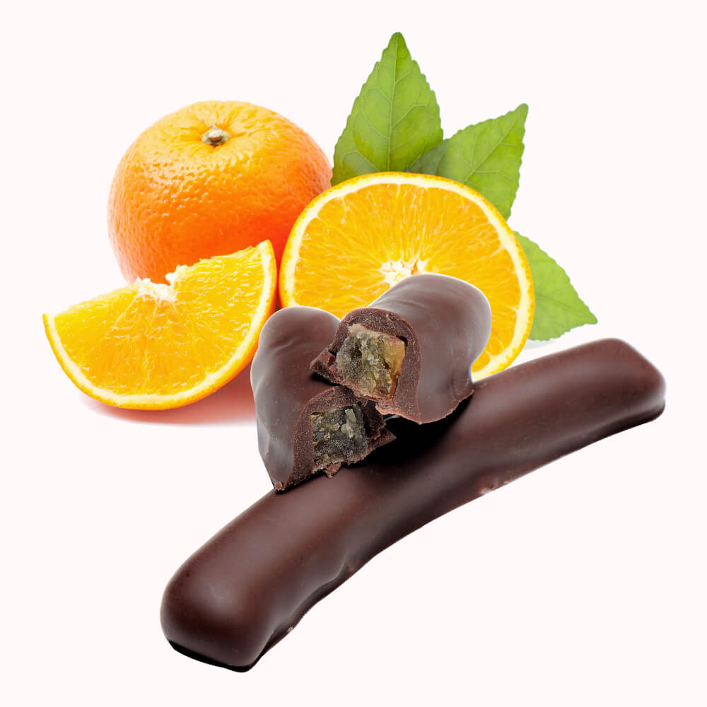 Kandírozott narancs snack